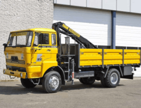 DAF 1800 including crane